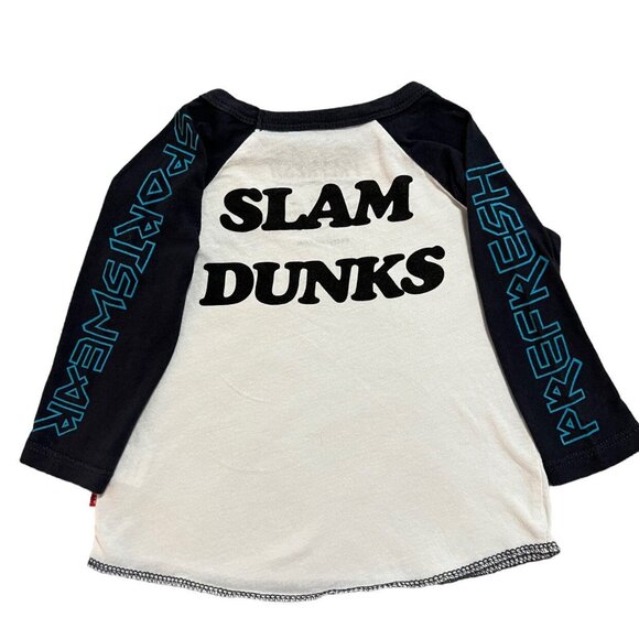 Prefresh 12-18m Bat Basketball Slam Dunks Raglan Tee - Picture 7 of 7
